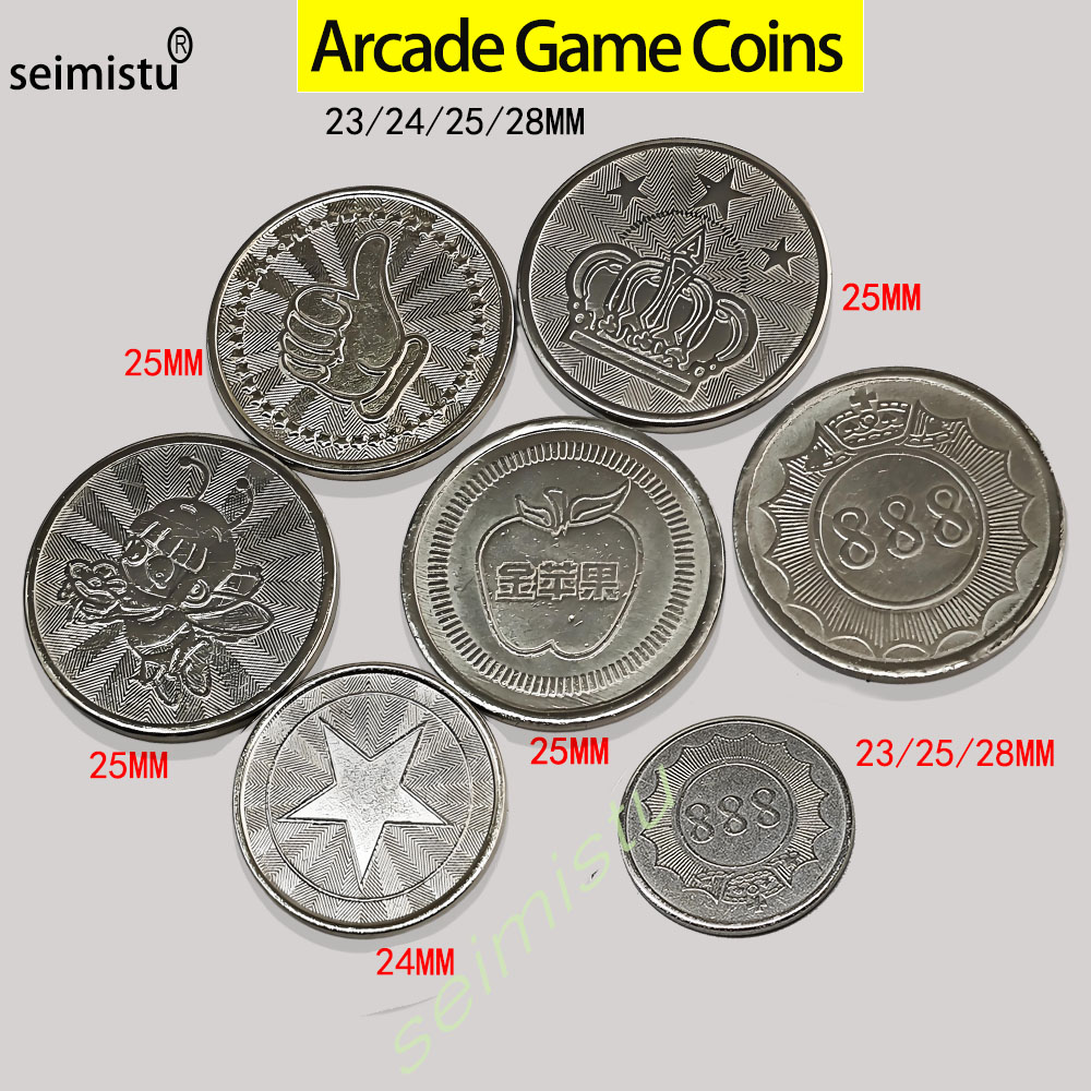 Arcade Games And Vending - 100 sztuk, monety ze stali nierdzewnej